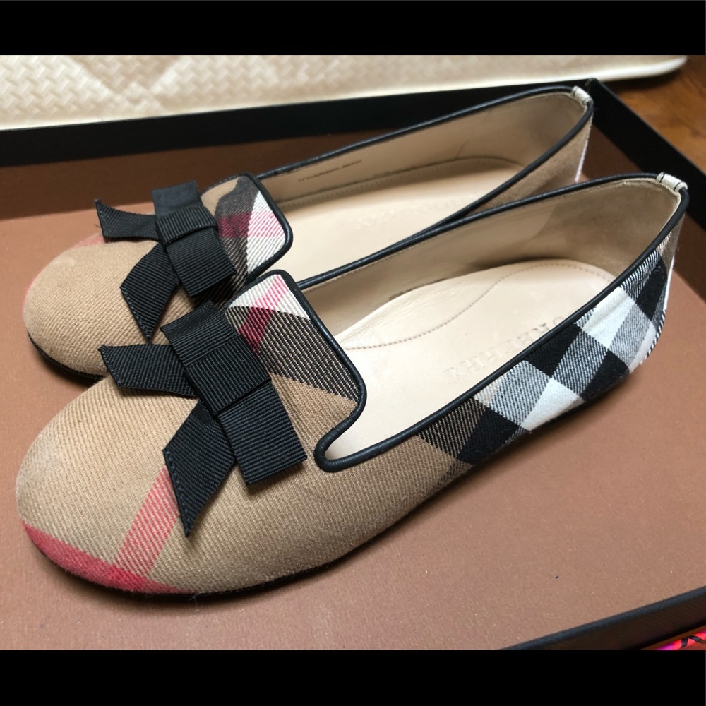Burberry Girls' Ally ballet House Check Flats